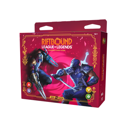 LoL Riftbound: Vendetta - Showdown Decks Zed vs Shen ENG