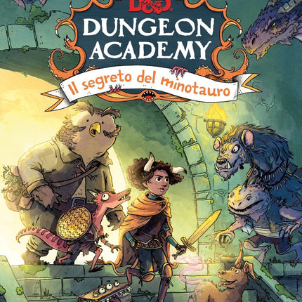 D&D Dungeon Academy – Il segreto del minotauro – copertina completa dell’edizione italiana