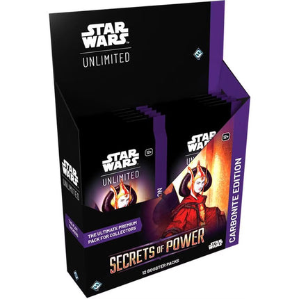 Star Wars Unlimited – Segreti del Potere Carbonite Box (12 Buste ENG)