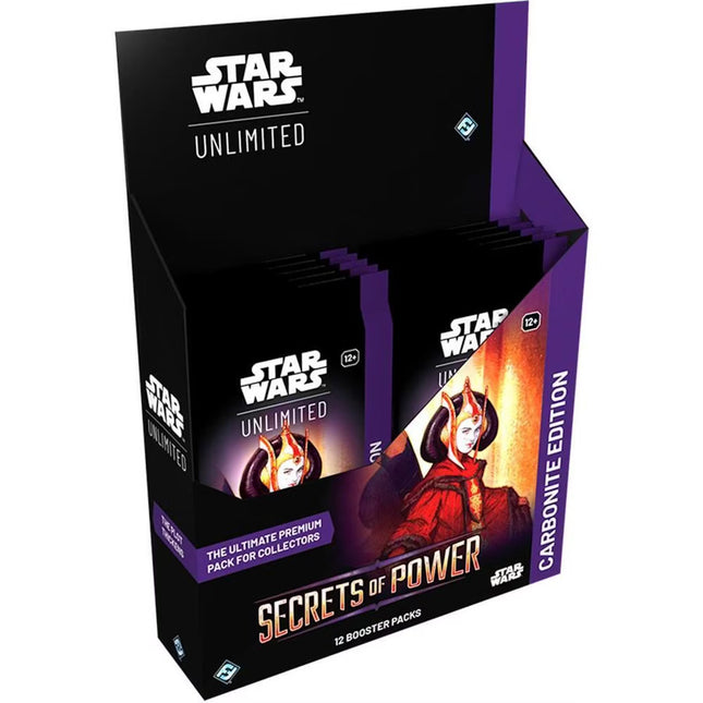 Star Wars Unlimited – Segreti del Potere Carbonite Box (12 Buste ENG)
