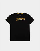 T-shirt Pokémon The Pika nera con logo giallo sul petto