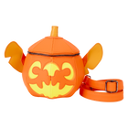 Borsa a tracolla Loungefly Disney Stitch a forma di zucca arancione Pumpkin Head Glow