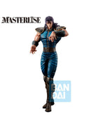 Statua Rei Masterlise Ichibansho Bandai, Ken il Guerriero, con costume blu e protezioni sulle spalle