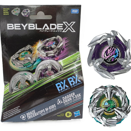 Beyblade X – Brace Triceratops M-85BS e Dagger Dran 7-55K - L’emporio dell’avventuriero