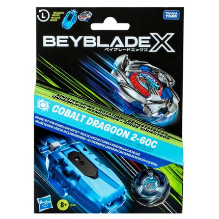 BEYBLADE X – Cobalt Dragoon 2-60C con lanciatore a corda sinistrorso - L’emporio dell’avventuriero