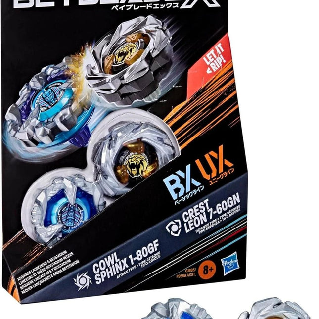 BEYBLADE - X – Cowl Sphinx 1 - 80GF / Crest Leon 7 - 60GN - L’emporio dell’avventuriero