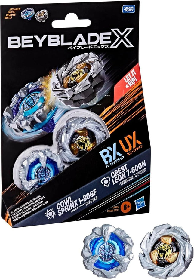 BEYBLADE - X – Cowl Sphinx 1 - 80GF / Crest Leon 7 - 60GN - L’emporio dell’avventuriero