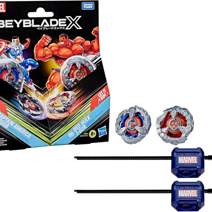 BEYBLADE X Marvel – Captain America 4 - 70GB / Red Hulk 1 - 80R - L’emporio dell’avventuriero