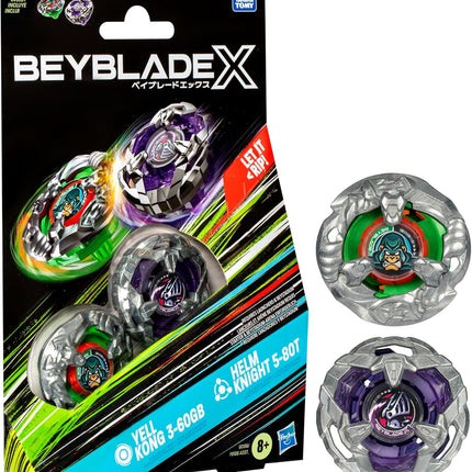 Beyblade X – Yell Kong 3-60GB & Helm Knight 5-80T Dual Pack - L’emporio dell’avventuriero