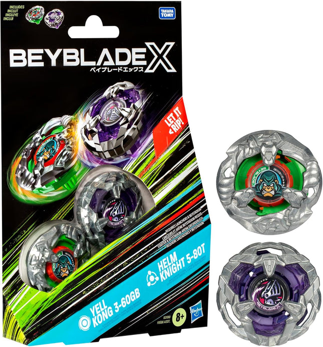 Beyblade X – Yell Kong 3-60GB & Helm Knight 5-80T Dual Pack - L’emporio dell’avventuriero
