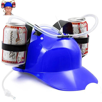 Cappellino Elmetto con Porta Lattine Birra - L’emporio dell’avventuriero