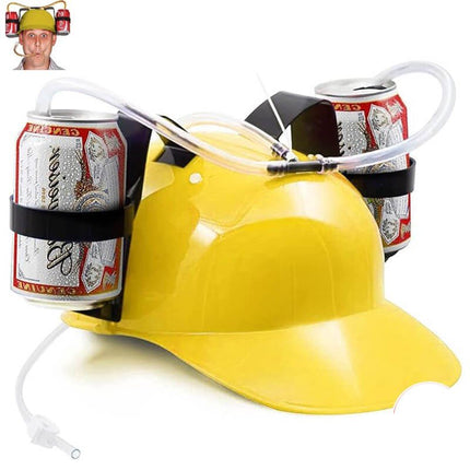 Cappellino Elmetto con Porta Lattine Birra - L’emporio dell’avventuriero