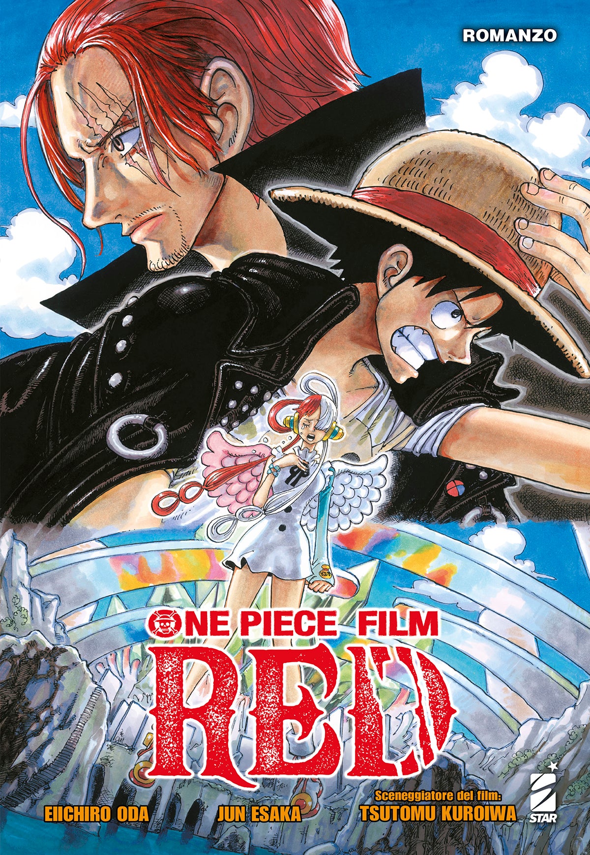 One Piece Film Red – Romanzo – copertina ufficiale italiana