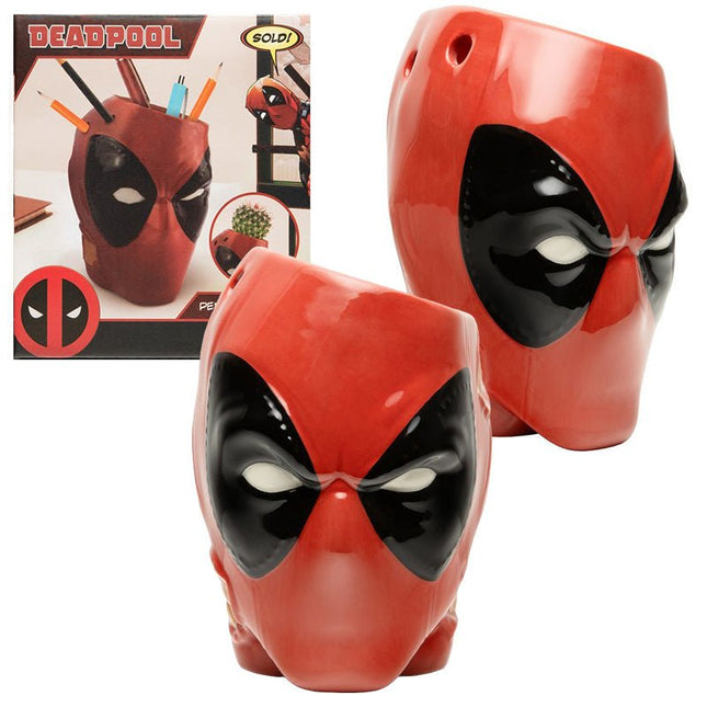 Deadpool Head - Porta - penne / Vaso - L’emporio dell’avventuriero