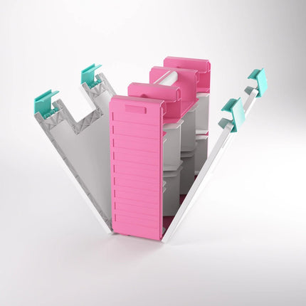 Deck Box Rigido - Game Castle Pink / White / Teal – - L’emporio dell’avventuriero