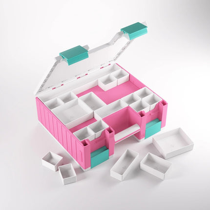 Deck Box Rigido - Game Castle Pink / White / Teal – - L’emporio dell’avventuriero
