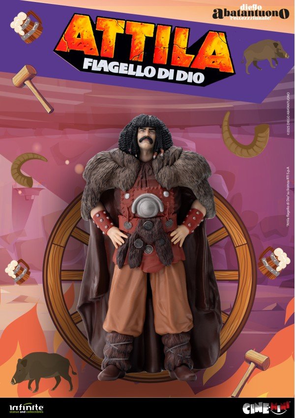Diego Abatantuono – Attila il Flagello di Dio Cine-Mini, statua PVC 12 cm - L’emporio dell’avventuriero