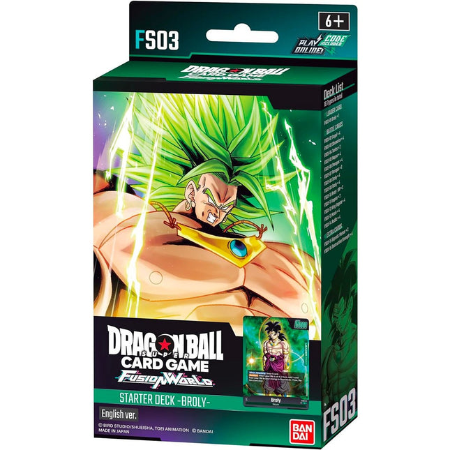 Dragon Ball Super Card Game - Fusion World Starter Deck FS - 03 Broly ENG - L’emporio dell’avventuriero