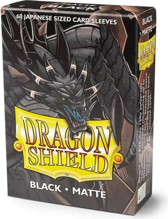 Dragon Shield – Black – Matte, 60 bustine Japanese - L’emporio dell’avventuriero