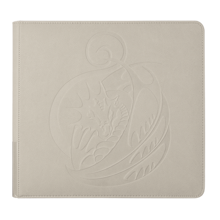 Dragon Shield - Card Codex 12 Tasche ad Anelli con Zip (Aschen White) - L’emporio dell’avventuriero