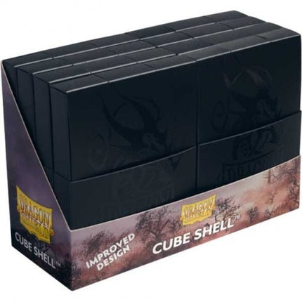 Dragon Shield – Cube Shell Nero 15+ (Confezione da 8 Pezzi) - L’emporio dell’avventuriero