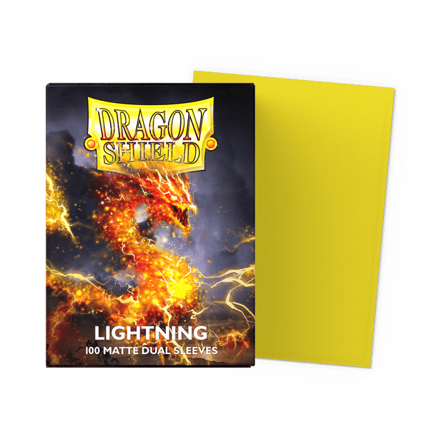 Dragon Shield – Lightning – Matte Dual, 100 bustine Standard - L’emporio dell’avventuriero