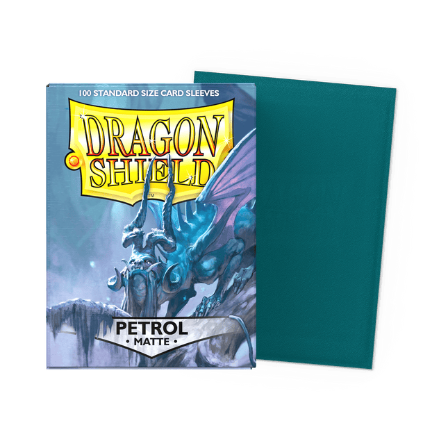 Dragon Shield – Petrol – Matte, 100 bustine Standard - L’emporio dell’avventuriero