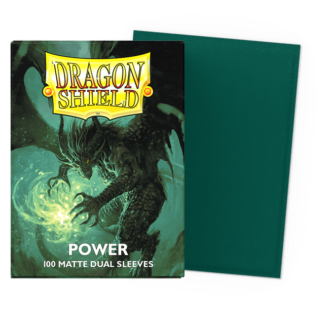 Dragon Shield – Power – Matte Dual, 100 bustine Standard - L’emporio dell’avventuriero