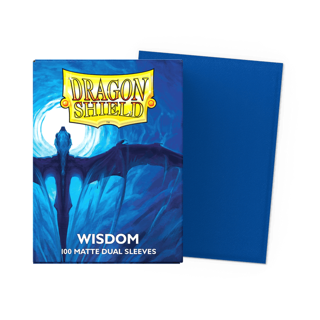 Dragon Shield – Wisdom – Matte Dual, 100 bustine Standard - L’emporio dell’avventuriero