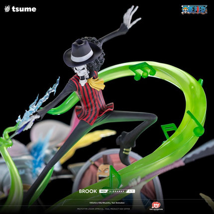 Eiichiro Oda One Piece BROOK 1/6 Tsume HQS Dioramax Resin Statue in 2 Brown Box - L’emporio dell’avventuriero