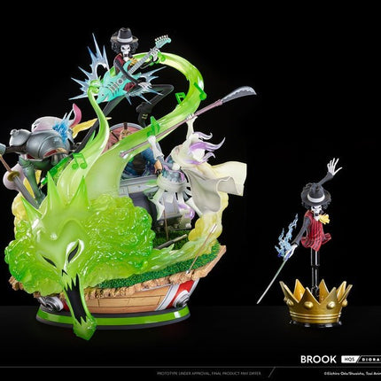 Eiichiro Oda One Piece BROOK 1/6 Tsume HQS Dioramax Resin Statue in 2 Brown Box - L’emporio dell’avventuriero