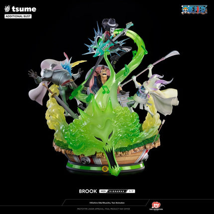 Eiichiro Oda One Piece BROOK 1/6 Tsume HQS Dioramax Resin Statue in 2 Brown Box - L’emporio dell’avventuriero