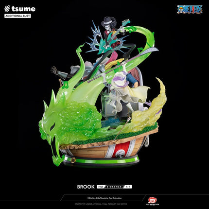 Eiichiro Oda One Piece BROOK 1/6 Tsume HQS Dioramax Resin Statue in 2 Brown Box - L’emporio dell’avventuriero
