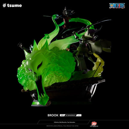 Eiichiro Oda One Piece BROOK 1/6 Tsume HQS Dioramax Resin Statue in 2 Brown Box - L’emporio dell’avventuriero