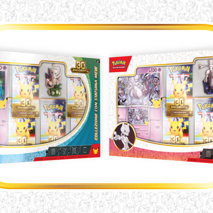 Preordine Pokèmon 30° Anniversario - Collezione con Statuina Mew & Mewtwo (IT)
