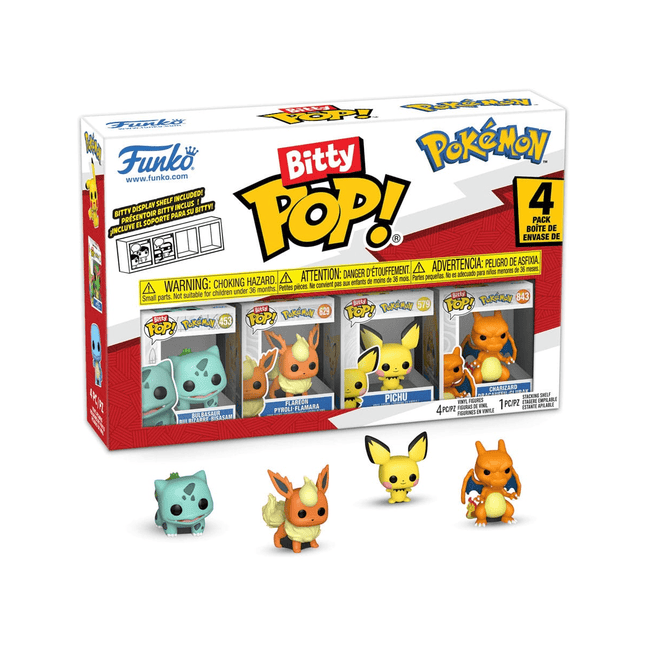 Funko Bitty Pop! Pokémon - Confezione da 4 (Serie 3) - L’emporio dell’avventuriero