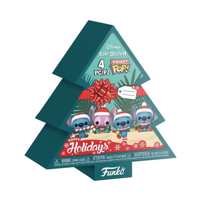 Funko Pocket Pop! Lilo & Stitch - Holiday Pack da 4 - L’emporio dell’avventuriero