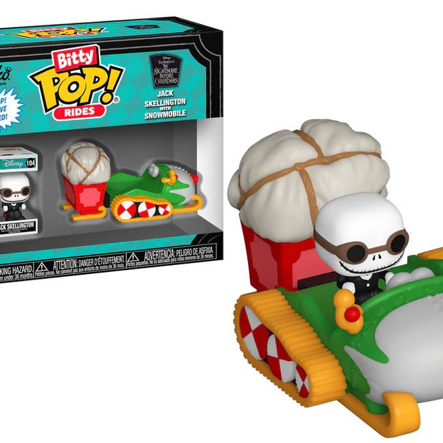 Funko Pop! Bitty Pop Rides - Jack Skellington w/Snowmobile - L’emporio dell’avventuriero