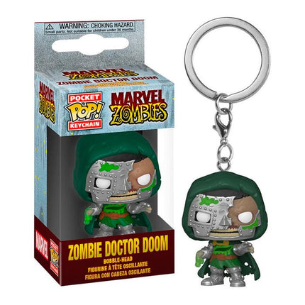 Funko Pop! Keychain Marvel Zombies - Zombie Doctor Doom portachiavi - L’emporio dell’avventuriero