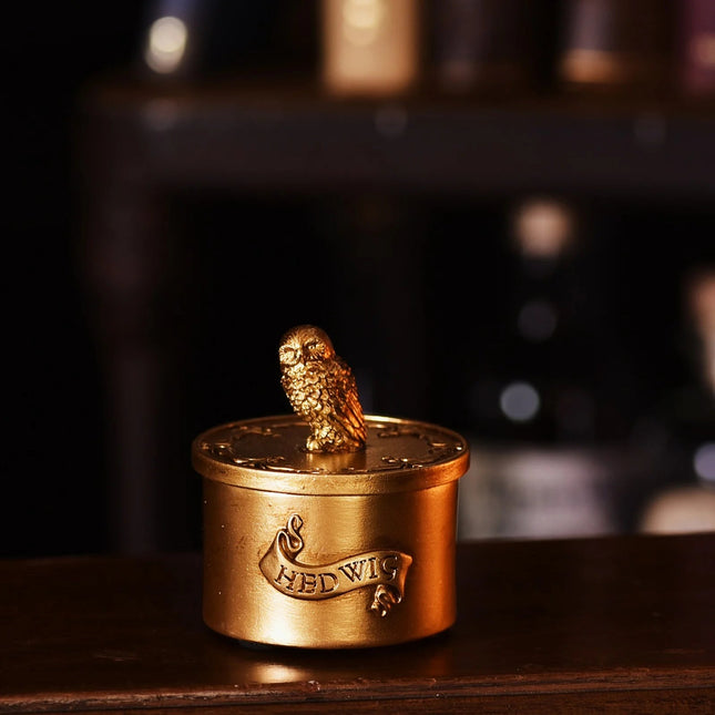 Harry Potter Hedwig Gold Trinket Mini Box - L’emporio dell’avventuriero