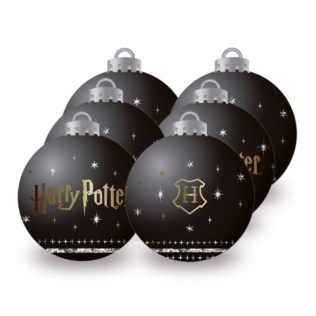 Harry Potter Palline di Natale - Nero (6 pz) - L’emporio dell’avventuriero