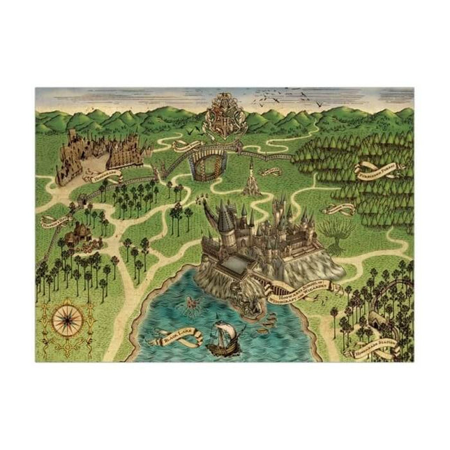 Harry Potter Poster - Mappa di Hogwarts - L’emporio dell’avventuriero