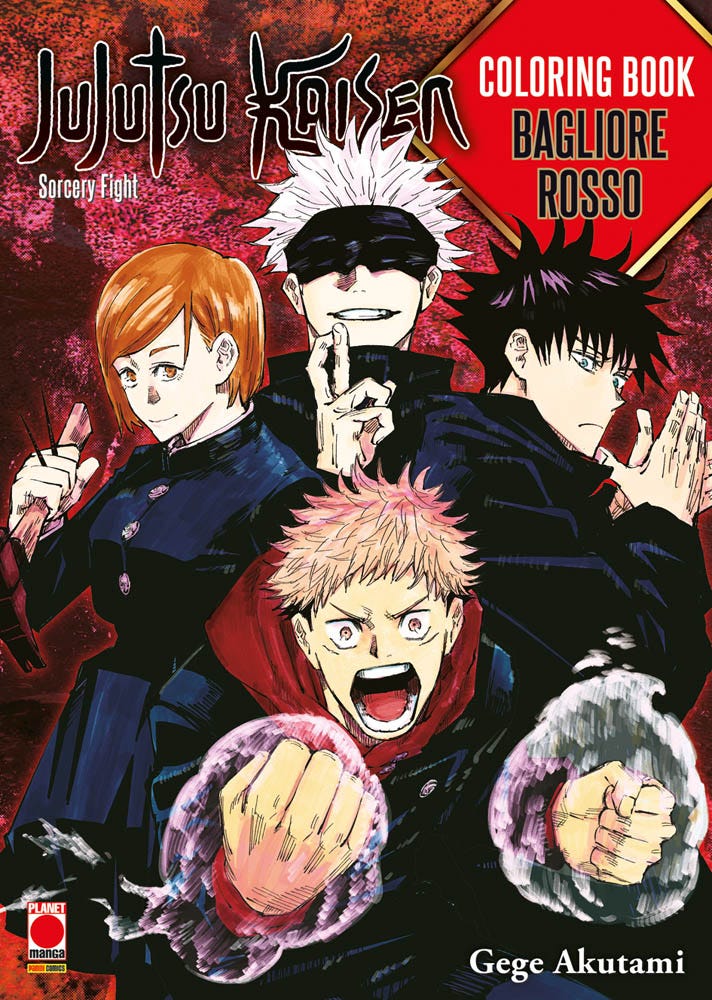 Jujutsu Kaisen Coloring Book – Bagliore Rosso, ITA - L’emporio dell’avventuriero