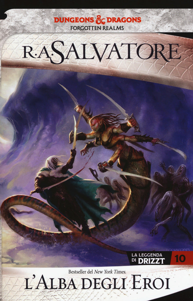 La leggenda di Drizzt. Vol. 10 - L'alba degli eroi — copertina integrale in italiano