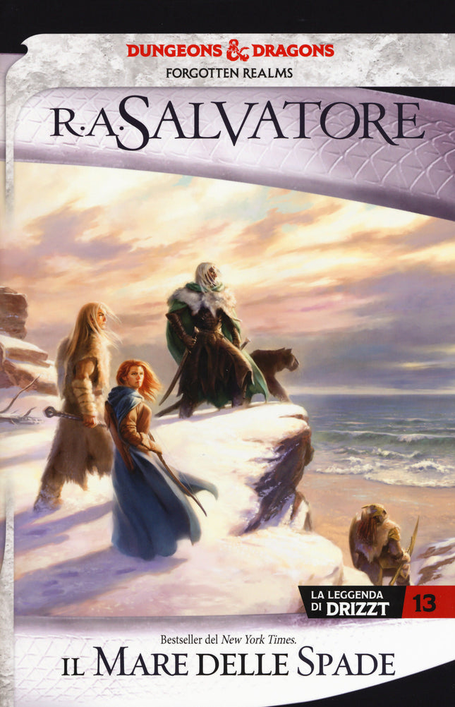 La leggenda di Drizzt. Vol. 13 - Il mare delle spade — copertina integrale in italiano