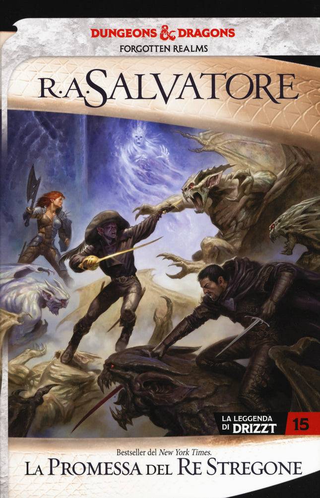 La leggenda di Drizzt. Vol. 15 - La promessa del re stregone — copertina integrale in italiano