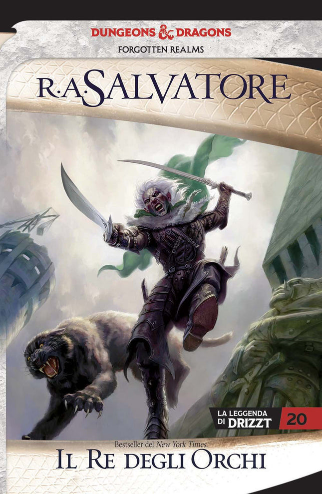 La leggenda di Drizzt. Vol. 20 - Il re degli orchi — copertina integrale in italiano