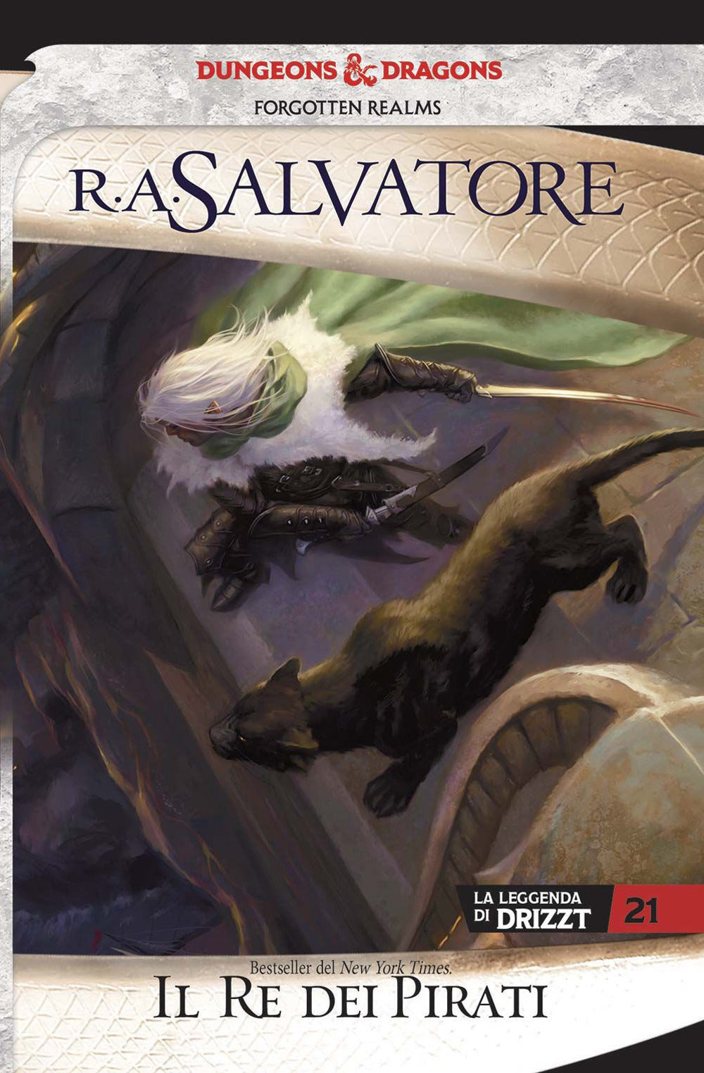 La leggenda di Drizzt. Vol. 21 - Il re dei pirati — copertina integrale in italiano