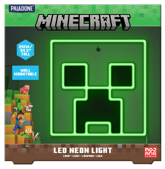 Lampada da Parete a LED Minecraft Creeper - L’emporio dell’avventuriero