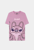 Lilo & Stitch – Maglietta T-shirt Angel rosa Difuzed - L’emporio dell’avventuriero